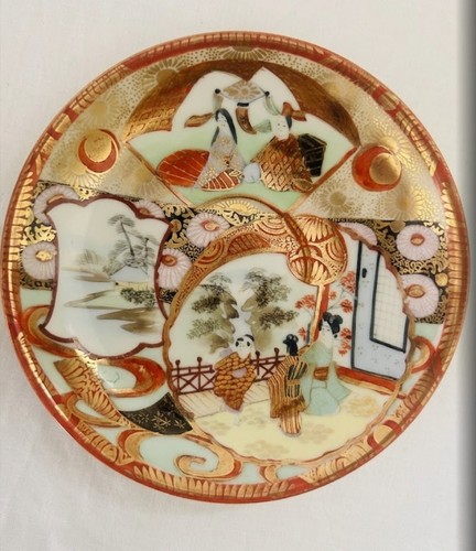 Antique japanese kutani plate - antique,