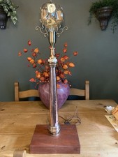 ANTIQUE / VINTAGE LARGE BRASS FIRE HOSE NOZZLE LAMP