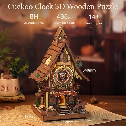 Robotime rokr 435 wooden - 435, 3d