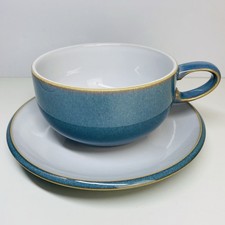Denby Azure Cup And Saucer Set - Excellent Condition