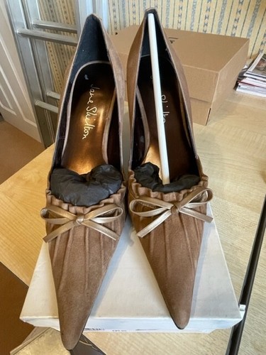 Jane shilton taupe suede - jane,