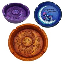 Hippy sun moon - ashtray, novelty