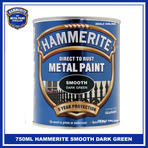 Hammerite smooth dark green - dark,