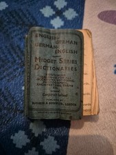 Burgess & Bowes 1947 English German Midget Dictionary Vintage Book