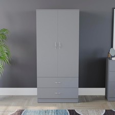 Tall 2 Door Wardrobe With 2