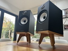 Audio Chic -  Solid Oak Speaker Stands (15cm) for B&W 606. Speakers Not Included