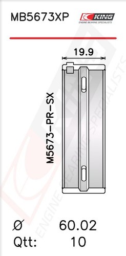 King mb5673xp crankshaft - mb5673xp,