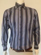 Poggianti L/S Shirt. Size XXL. Never Worn. Silver/grey Stripe. RRP £105
