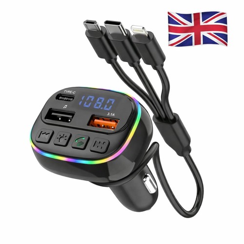 Fast car charger 20w quad - pd,