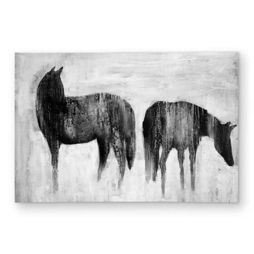 2x3 horses silhouettes - horses, in