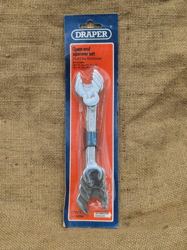 Draper open end spanner set - spanner, x