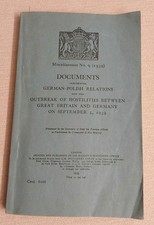 1939 Blue Book HMSO Documents