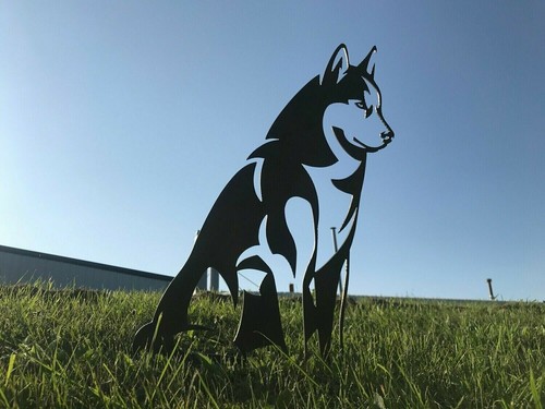 Siberian husky metal dog rusty - metal,