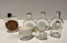 Seven Vintage Miniature Empty Perfume Bottles inc Lancôme Miracle, Avon etc P8
