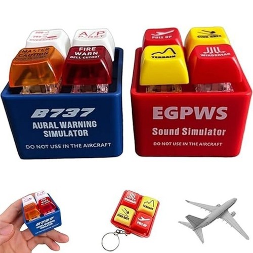 Pilot and crew alert keychain - and,