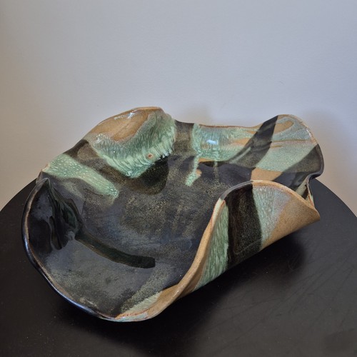 Large abstract ceramic drip