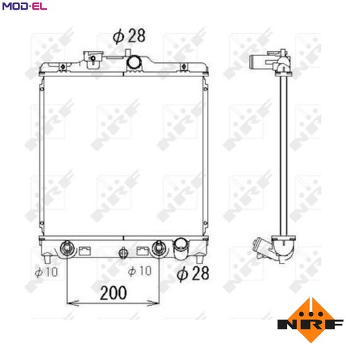Radiator engine cooling 536355 - engine,