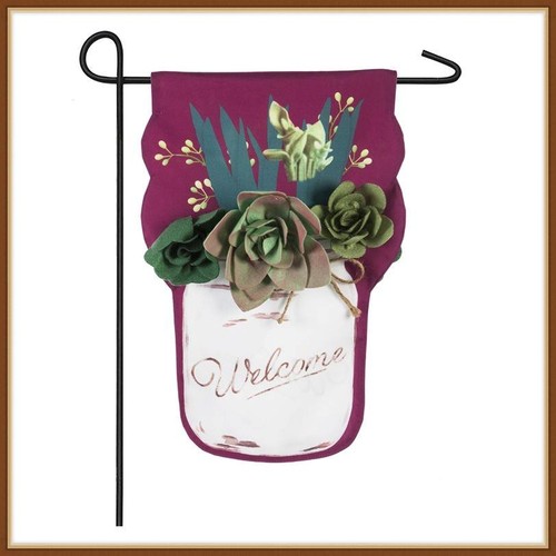 Evergreen garden flag - evergreen,