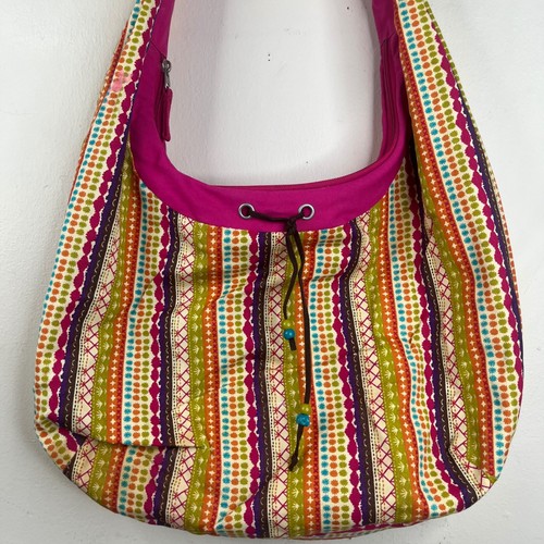 Boho hobo bag multi - hobo, multi-color
