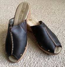Rohde Brown Leather Mules Slip