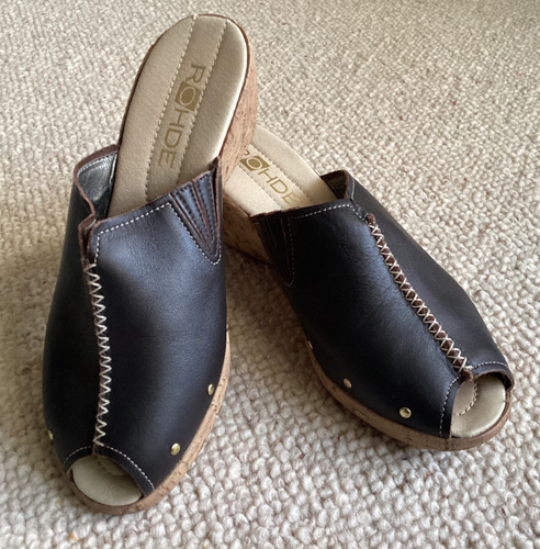 Rohde brown leather mules slip - mules,