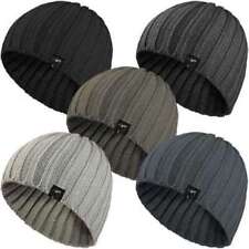 Mens Beanie Hat Boys Knitted Ribbed Skull Ski Adults Winter Warm Stretch Cap