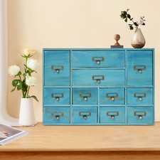 12 Drawers Wooden Desktop