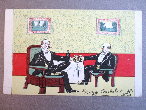 Comic postcard boozy - ,