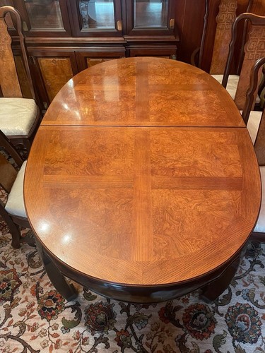 Dark wood vintage dining - wood, table