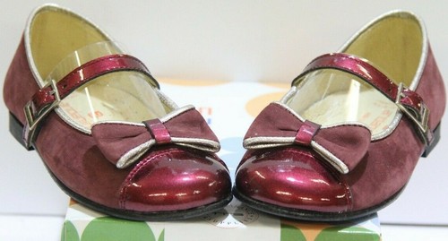 Andanines girls burgundy bow - andanines,