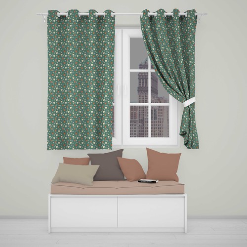 Blackout eyelet curtains small - eyelet,