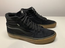 Vans SK8-HI - Suede & Canvas Black Gum Skate Shoes 7.5 UK