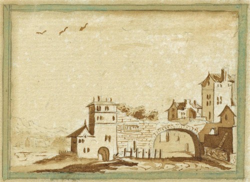 Continental scene miniature - scene,