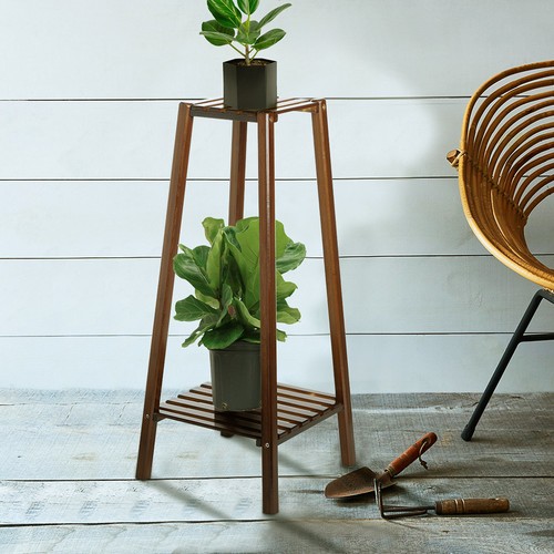 Trapezoidal solid wood plant - solid,