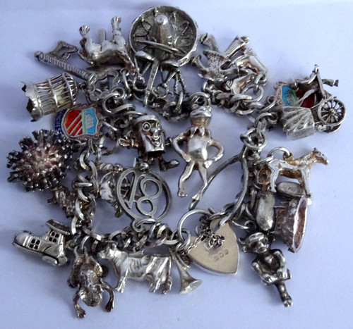 Vintage heavy solid - , silver