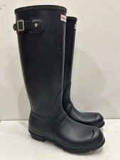Hunter Original Tall Wellington Boots Wellies Navy Blue UK7 EU40-41