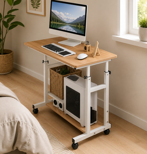 Mobile overbed trolley table - mobile,