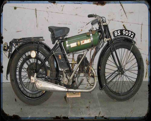 Bsa round tank a4 photo - bsa,