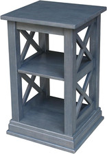 Hampton Gray Solid Wood Accent
