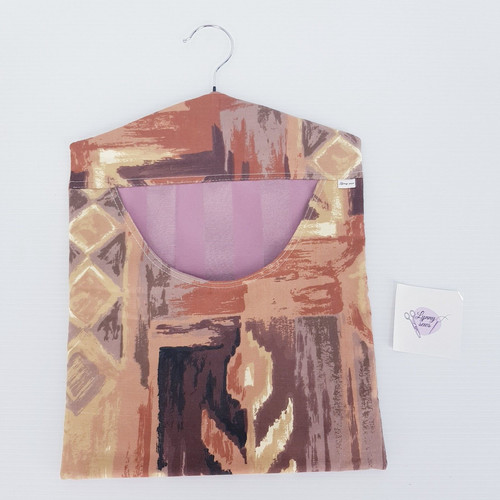 Peg bag handmade brown - handmade,