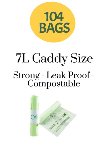 104 food waste bags - 7l,