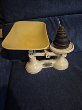 F J Thornton The Viking Traditional Vintage Kitchen Scales 8 Brass/Cast Weights