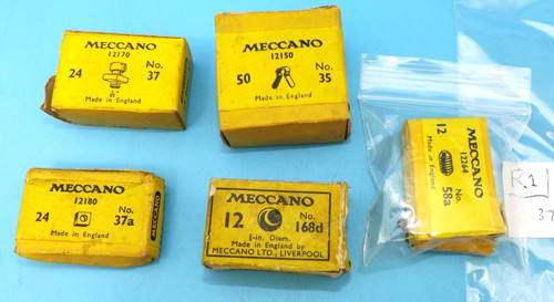 Five groups meccano parts - five,