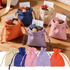 10-50pcs Linen Drawstring