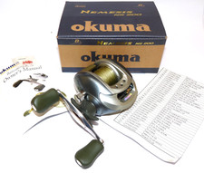 Okuma Nemesis NS200 multiplier reel, mint , box, papers  pike salmon bass MK1018