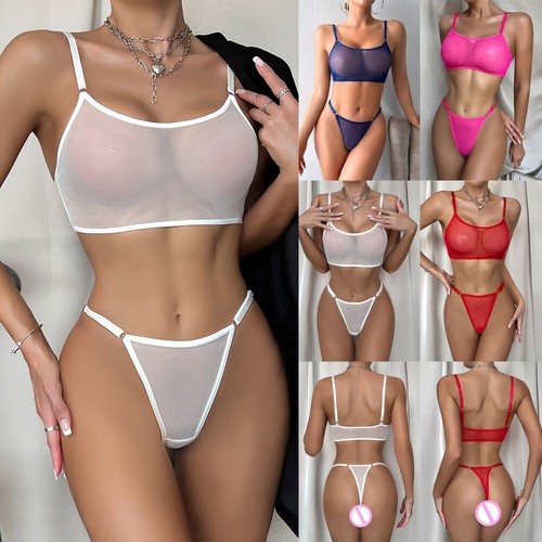 Women mesh see through - uk,