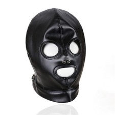 Leather gimp mask fancy dress - gimp,