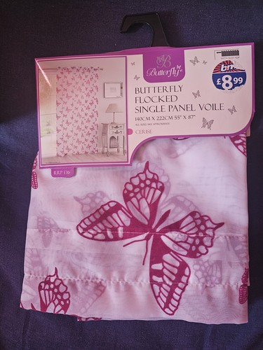 Butterfly flocked single panel - single,