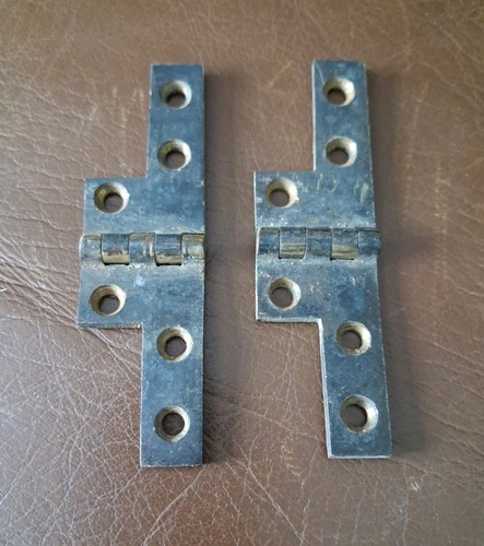 Pair solid brass hinges - pair,