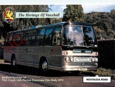 Picture Postcard: VINTAGE BUS, BEDFORD VAL COACH, PLAXTON PANORAMA ELITE II BODY